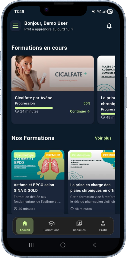 Galiocare App Screenshot